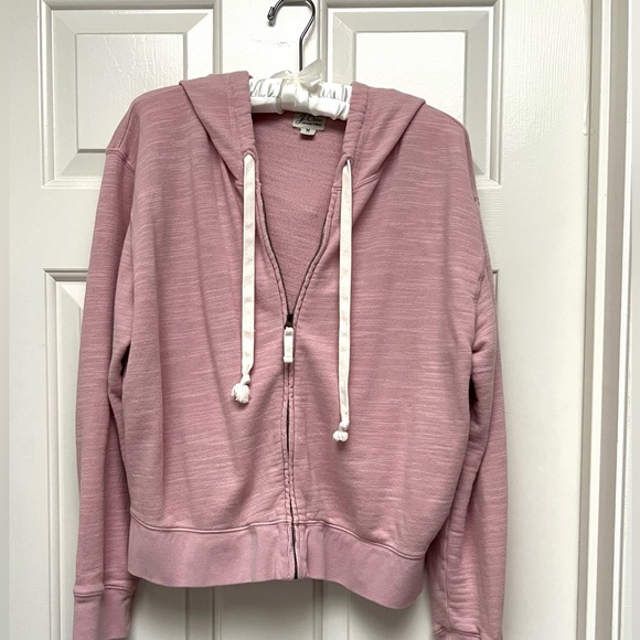 J. Crew Tops - J Crew Vintage Fleece zip up sweatshirt